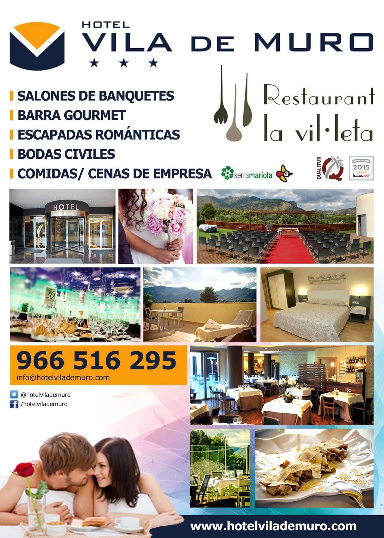 Hotel Vila De Muro Muro de Alcoy Eksteriør billede